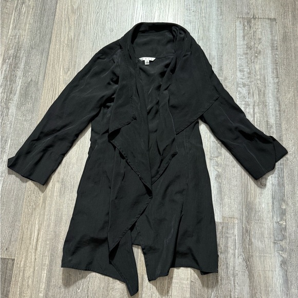 CAbi Black Cardigan Sweater with Ruffled Front - Picture 1 of 4